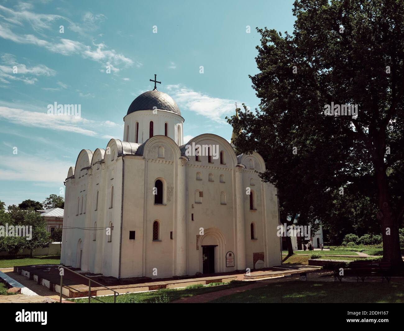Boris e la Cattedrale di Gleb o la Cattedrale di Borisoglebsky. Famoso monumento architettonico del periodo pre-Mongol. Chernihiv città. Foto Stock