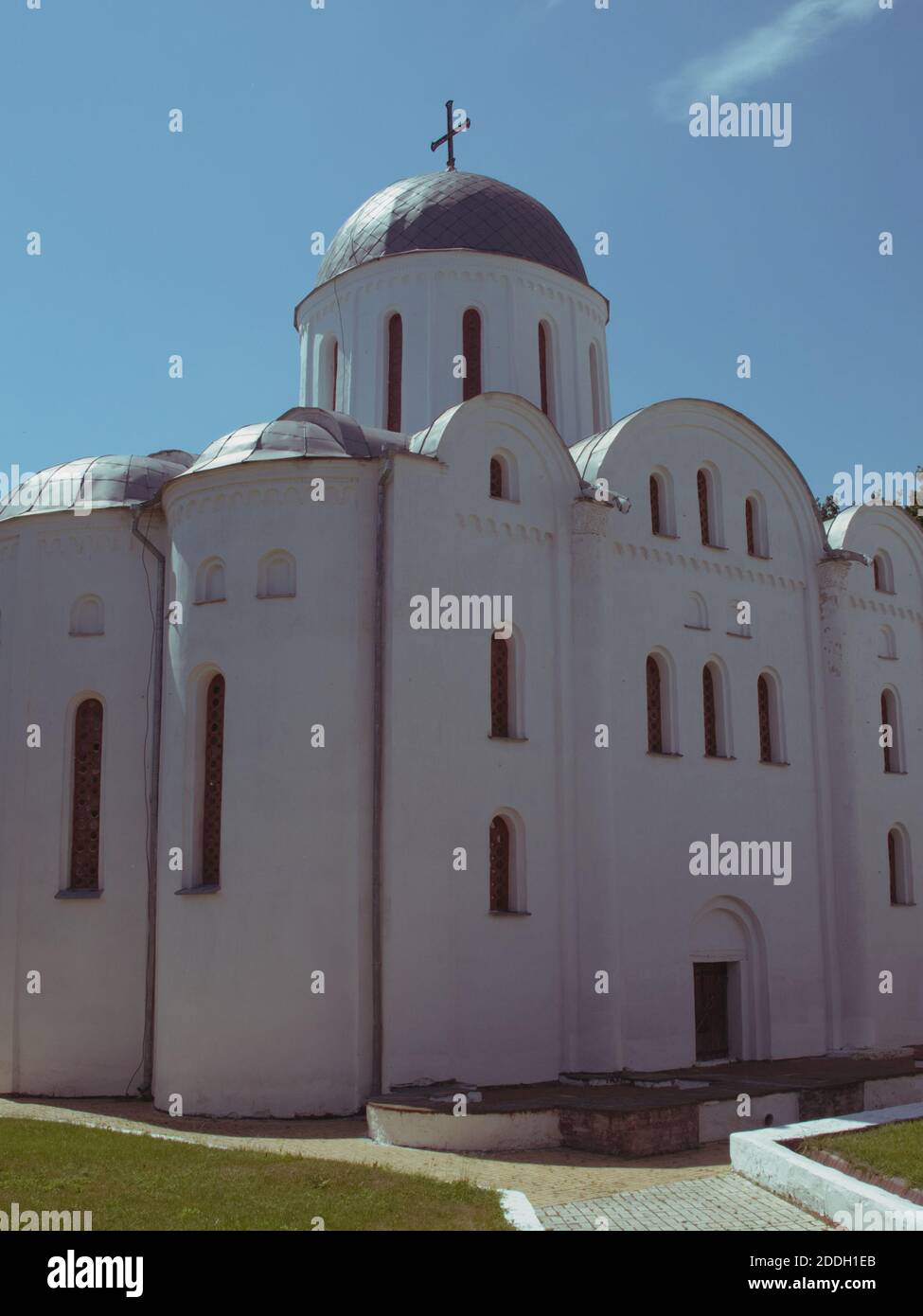 Boris e la Cattedrale di Gleb o la Cattedrale di Borisoglebsky. Famoso monumento architettonico del periodo pre-Mongol. Chernihiv città. Foto Stock