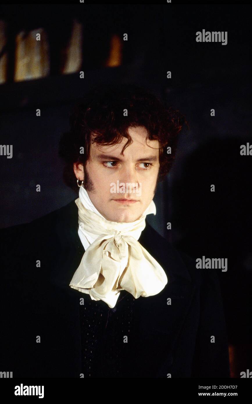 Colin Firth (Chatsky) in CHATSKY di Alexander Griboyedov al Almeida Theatre, Londra N1 06/03/1993 design: Tim Hatley regista: Jonathan Kent Foto Stock