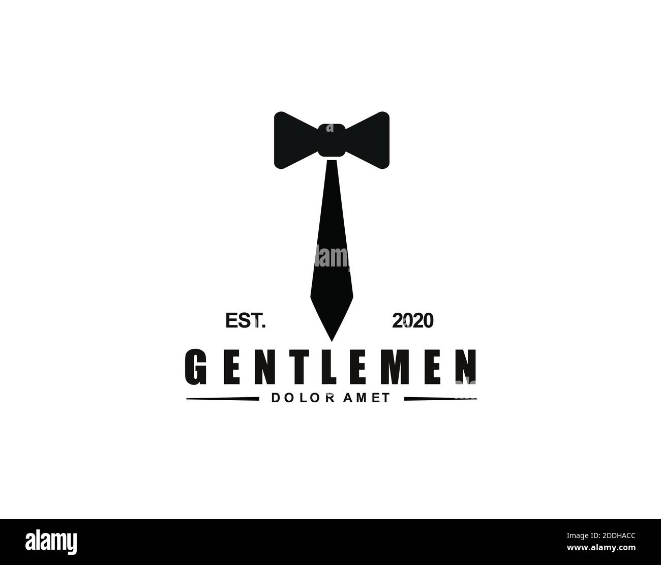 Icona gentleman, concetto di logo di illustrazione per la boutique di abbigliamento  maschile Foto stock - Alamy