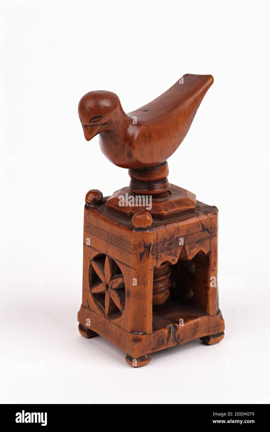 Nutcracker, 1600-1800, Arti applicate, Storia sociale, legno, uccello, scolpito Foto Stock