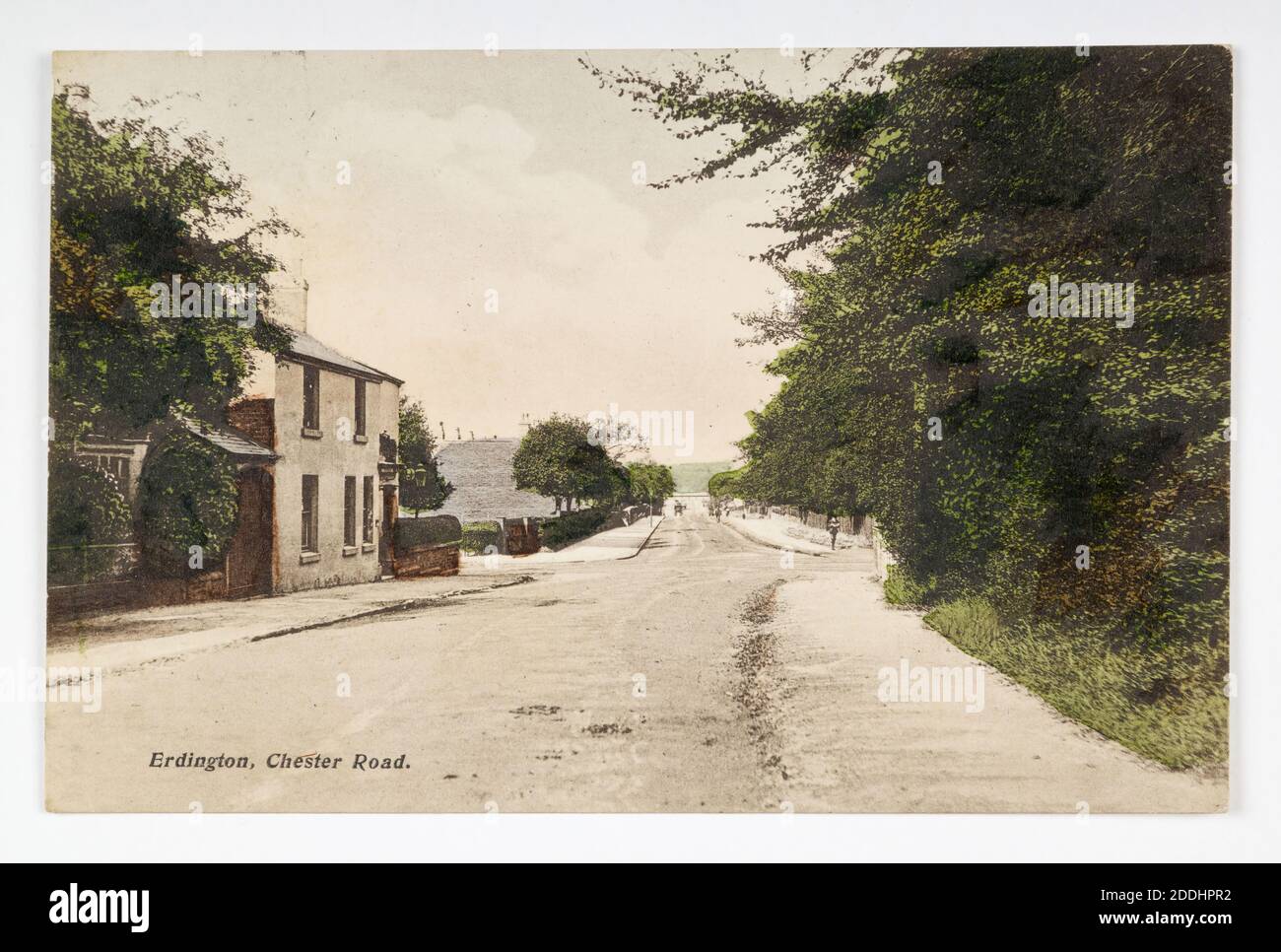 Postcard, Chester Road, Erdington, Birmingham, 1907 viste topografiche, viste topografiche, Suburban, storia di Birmingham, cartolina Foto Stock