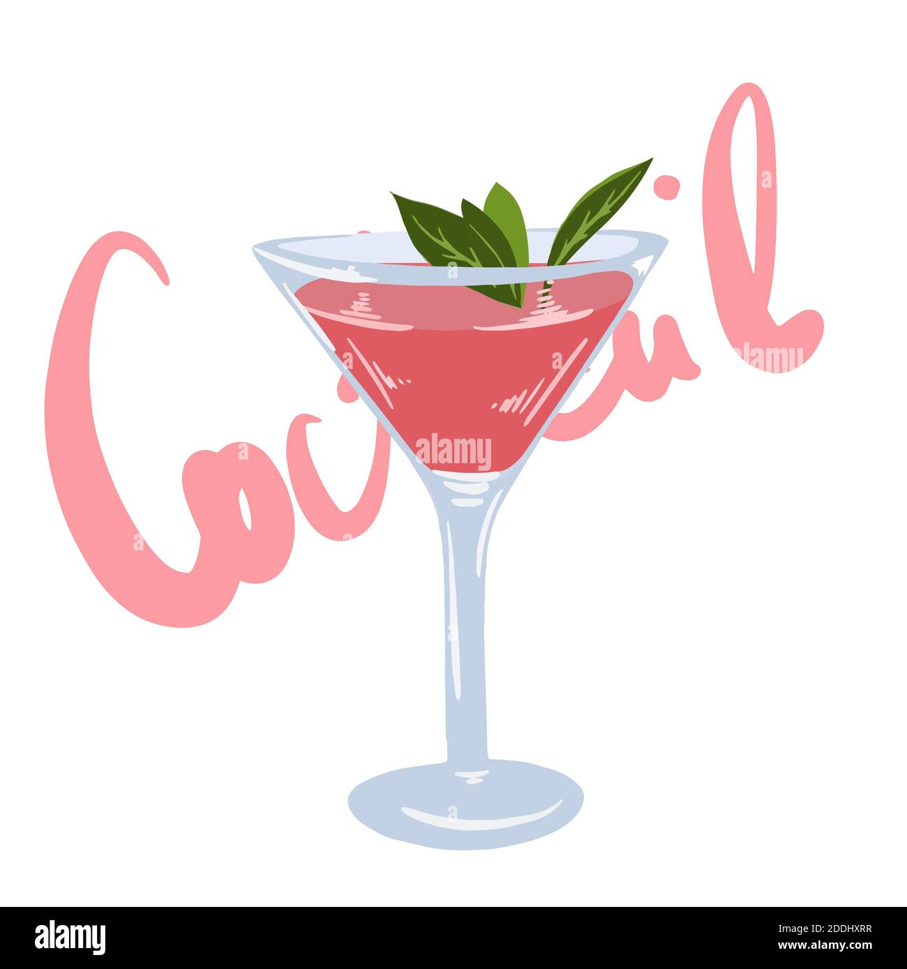 New era drink Coctail menu, eccellente illustrazione vettoriale, EPS 10 Foto Stock