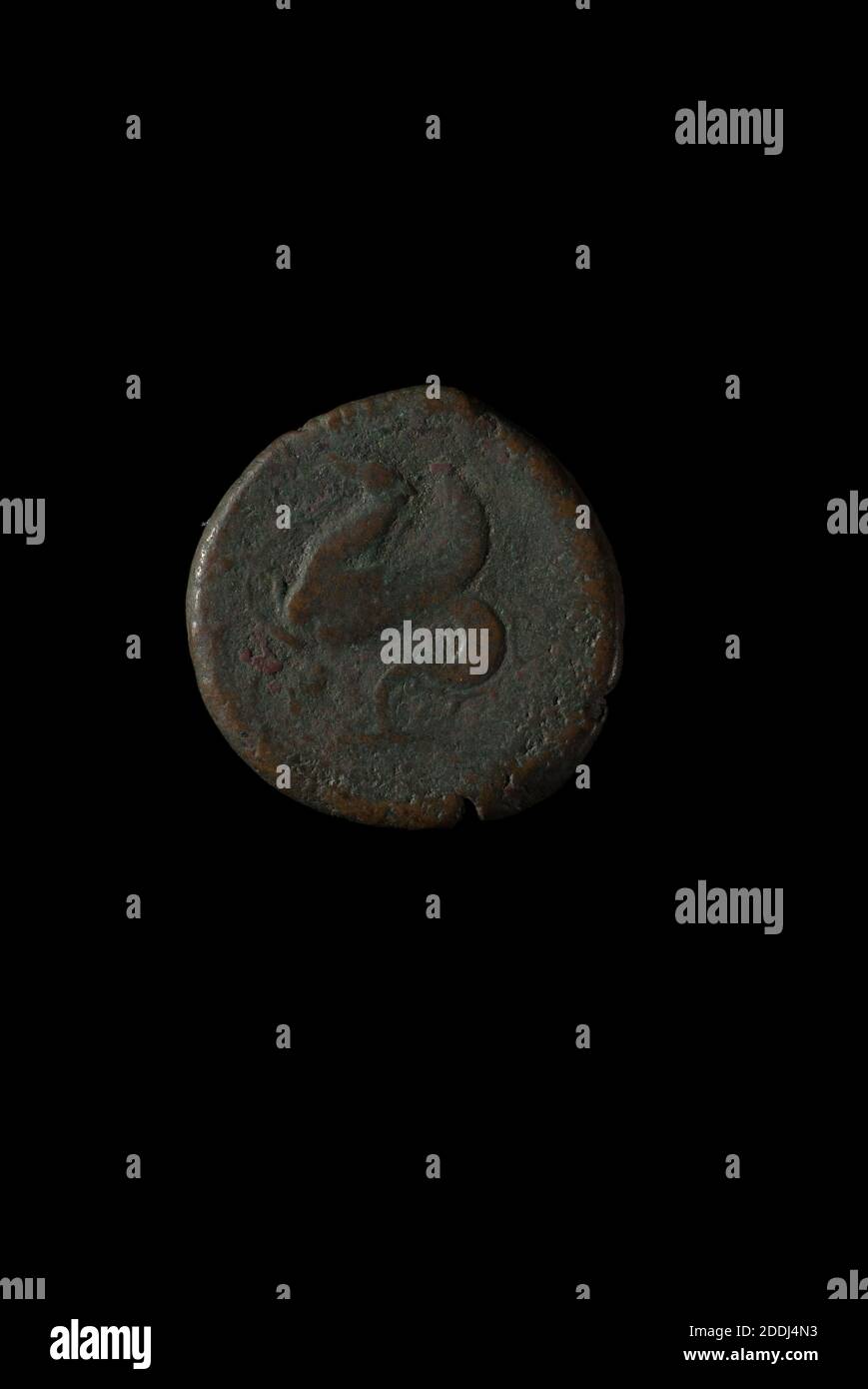 Vista inversa moneta greca, Siracusa, monete antiche e medievali, Numismatica, metallo, Grecia antica, denaro Foto Stock