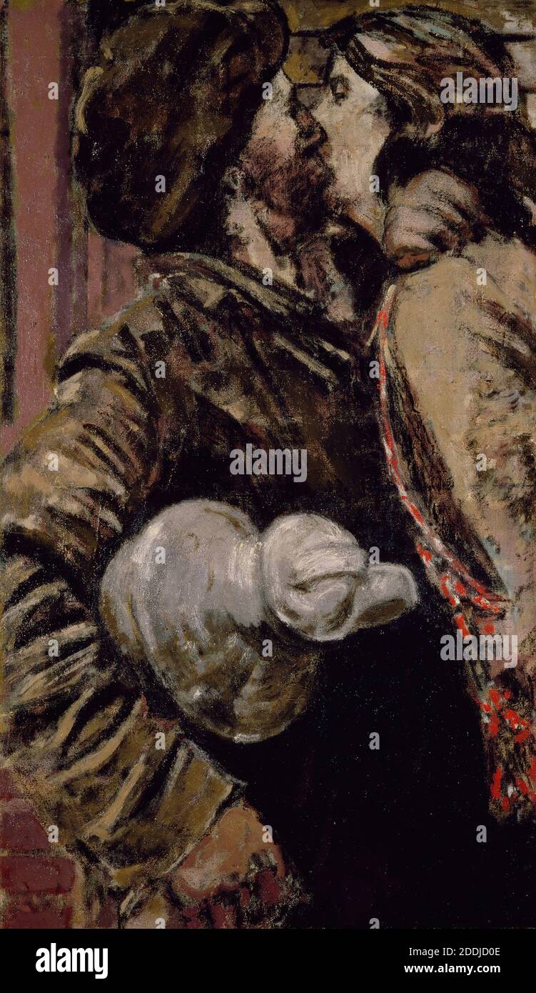 The Miner, 1935-36 Walter Richard Sickert (m. 1942), Arte moderna, Arte Contemporanea, Storia sociale, XX secolo, Pittura ad olio, lavoro Foto Stock