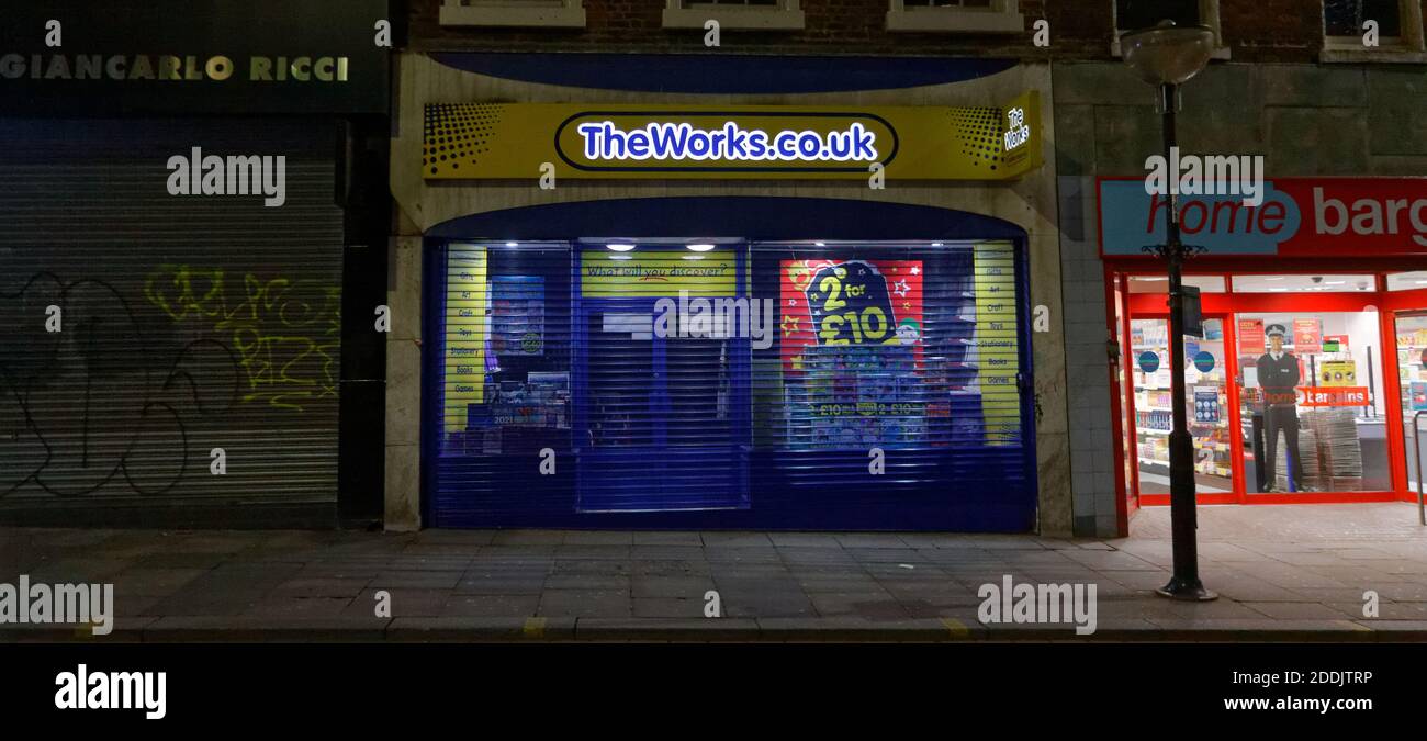 Centro di Liverpool di notte Foto Stock