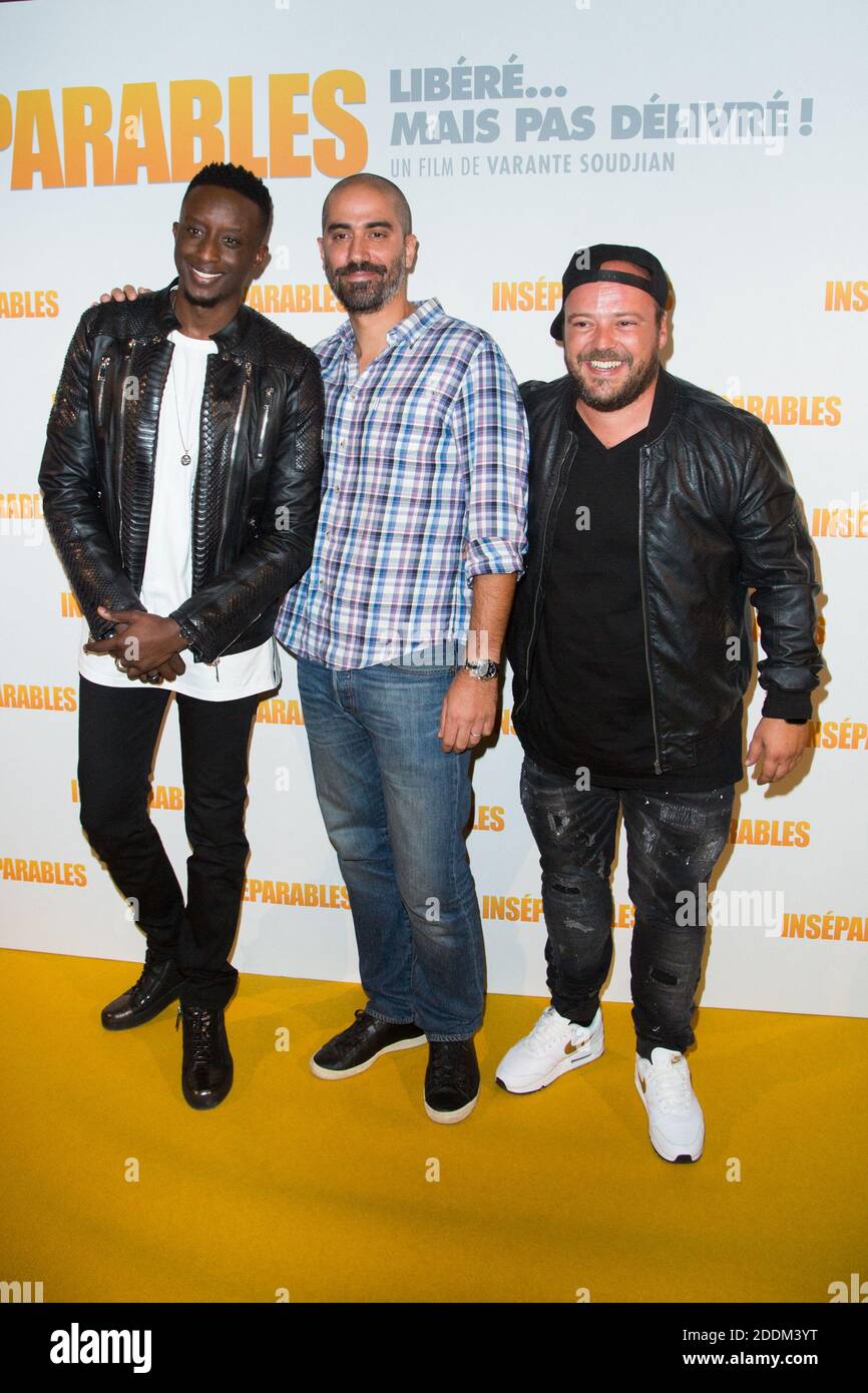 Ahmed Sylla, Varante Soudjian e Alban Ivanov presero parte alla "Inseparables" Paris Film Premiere all'UGC Cine Cité Bercy il 02 settembre 2019 a Parigi, Francia. Foto di Nasser Berzane/ABACAPRESS.COM Foto Stock