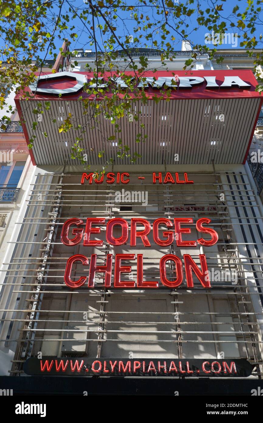 Esclusiva - Georges Chelon en Concert a L' Olympia a Paris, France le 15 Settembre 2019. Foto di Julien Reynaud/APS-Medias/ABACAPRESS.COM Foto Stock