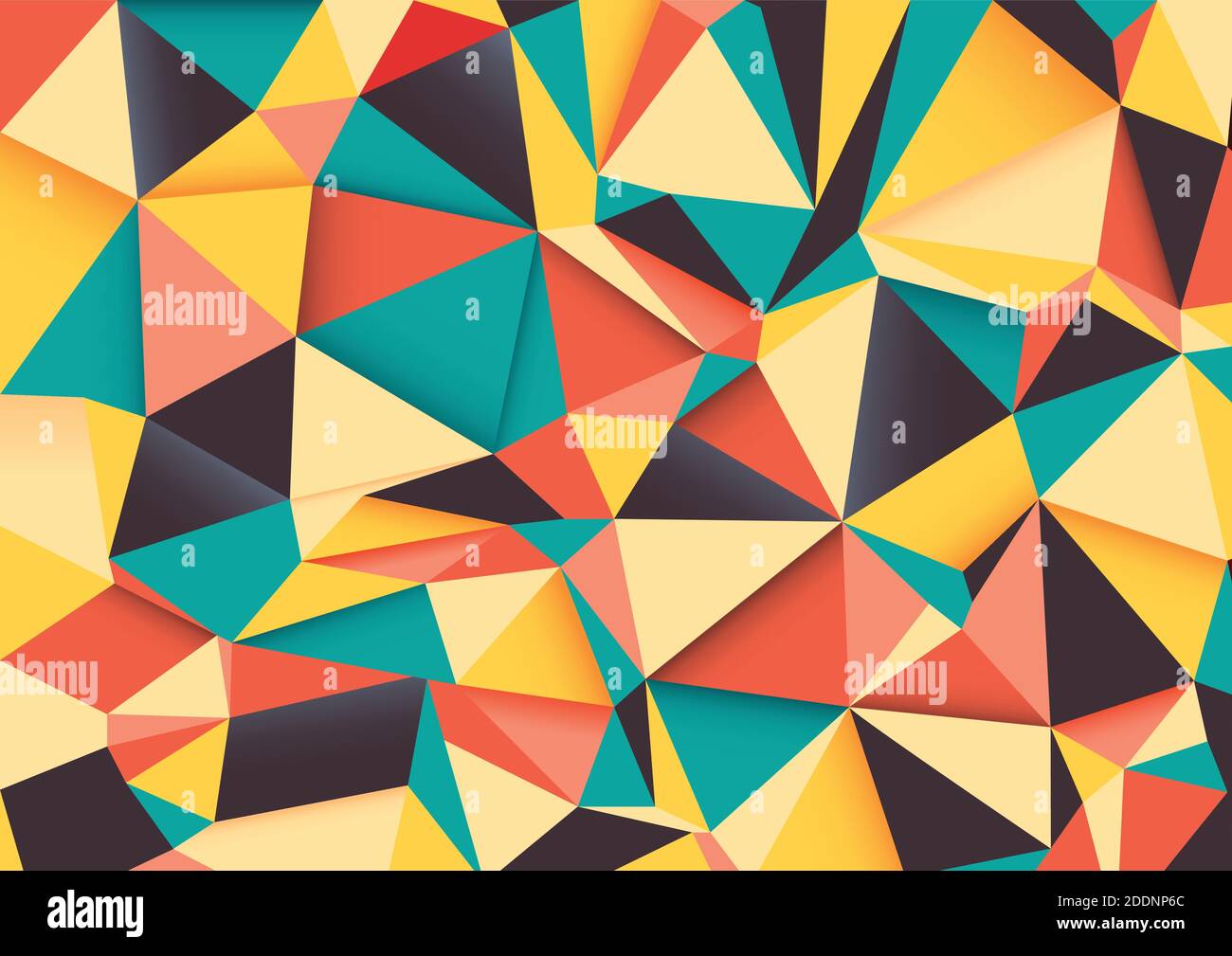 Multicolore sgualcito geometrica triangolare di poli a basso gradiente di stile immagine sfondo grafico. Vettore design poligonale per il tuo business. Illustrazione Vettoriale