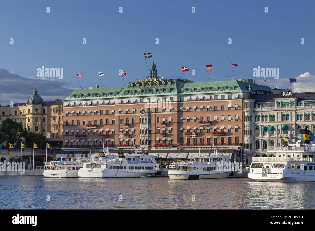 Geografia / viaggio, Svezia, Stoccolma Laen, Stoccolma, Grand hotel on the Stroemkajen, Norrmalm, Stock, Additional-Rights-Clearance-Info-Not-Available Foto Stock