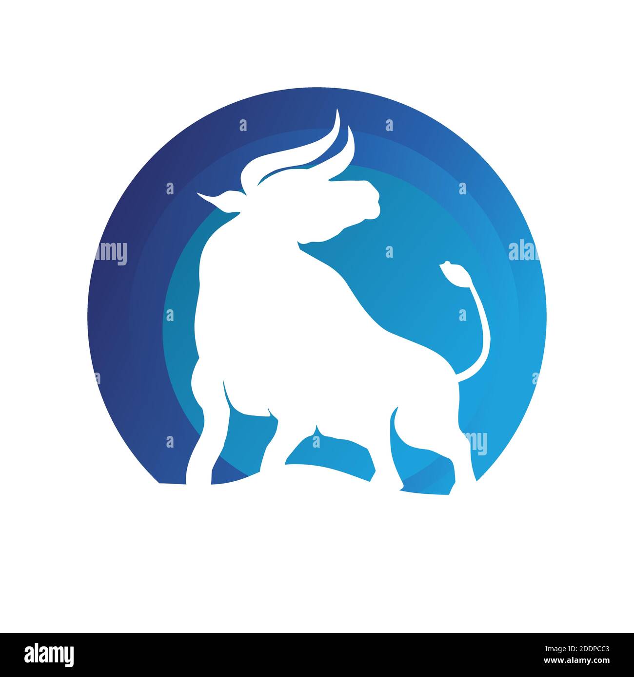 Bull anno nuovo. Felice Anno Nuovo. Zodiaco cinese simbolo del nuovo 2021 anni. Toro, bue, mucca. Illustrazione Vettoriale