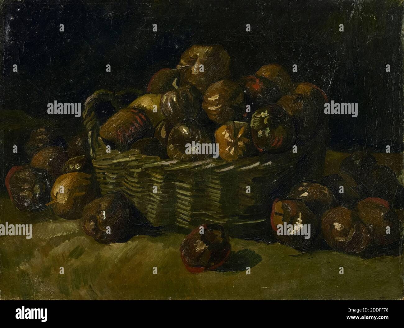 Cestino di mele, pittura di vita morta di Vincent van Gogh, 1885 Foto Stock