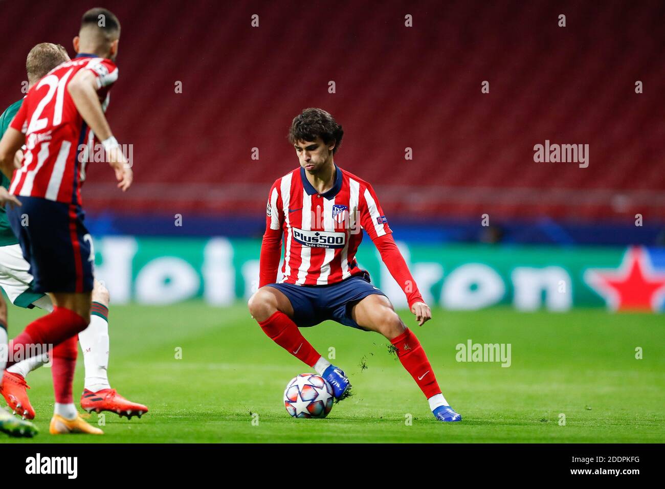 Joao Felix di Atletico de Madrid durante la UEFA Champions League, Gruppo A partita di calcio tra Atletico de Madrid e Lokomo / LM Foto Stock