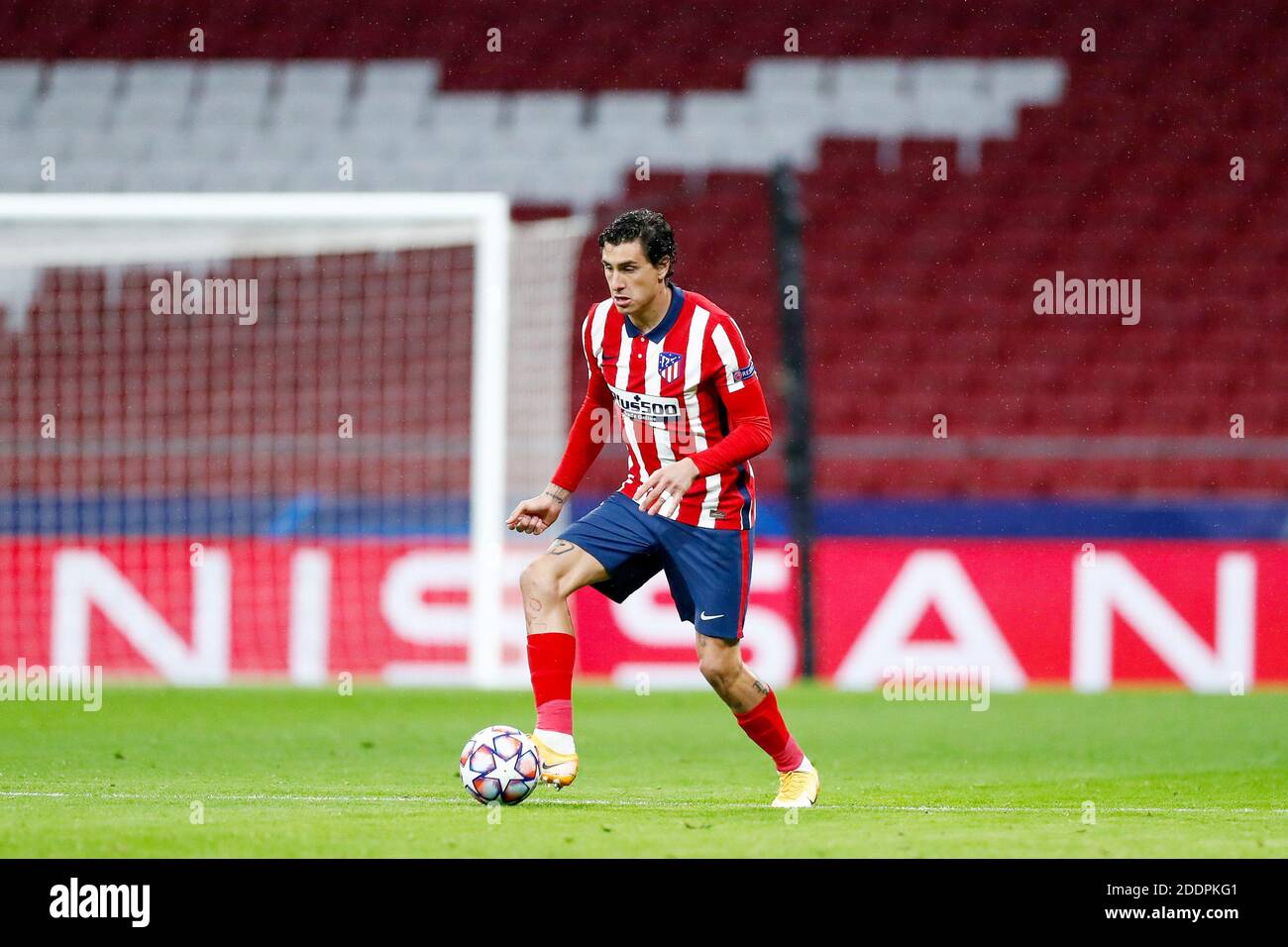 Jose Gimenez di Atletico de Madrid durante la UEFA Champions League, Gruppo A partita di calcio tra Atletico de Madrid e Loko / LM Foto Stock
