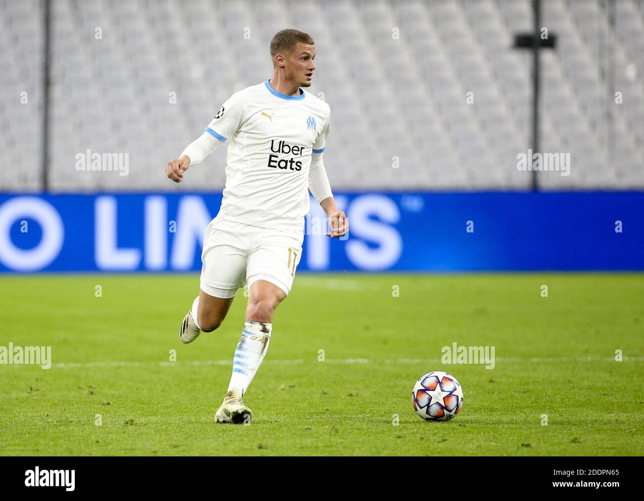 Michael Cuisance di Marsiglia durante la UEFA Champions League, partita di calcio del Gruppo C tra Olympique de Marseille e FC Por / LM Foto Stock