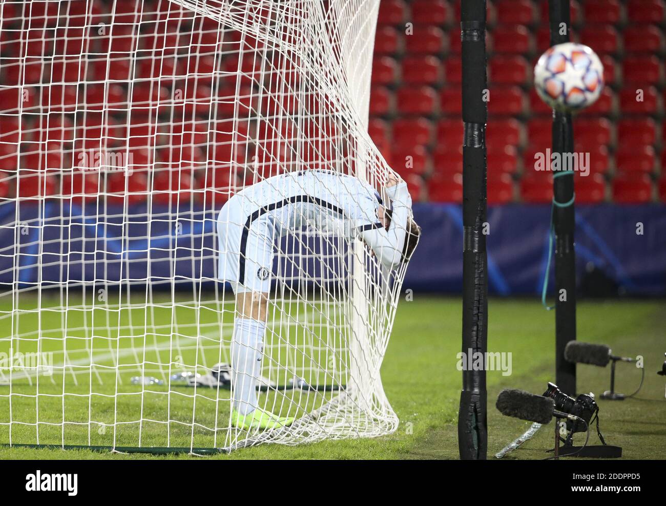 Timo Werner di Chelsea durante la UEFA Champions League, partita di calcio del Gruppo e tra Stade Rennais e Chelsea il 24 novembre / LM Foto Stock
