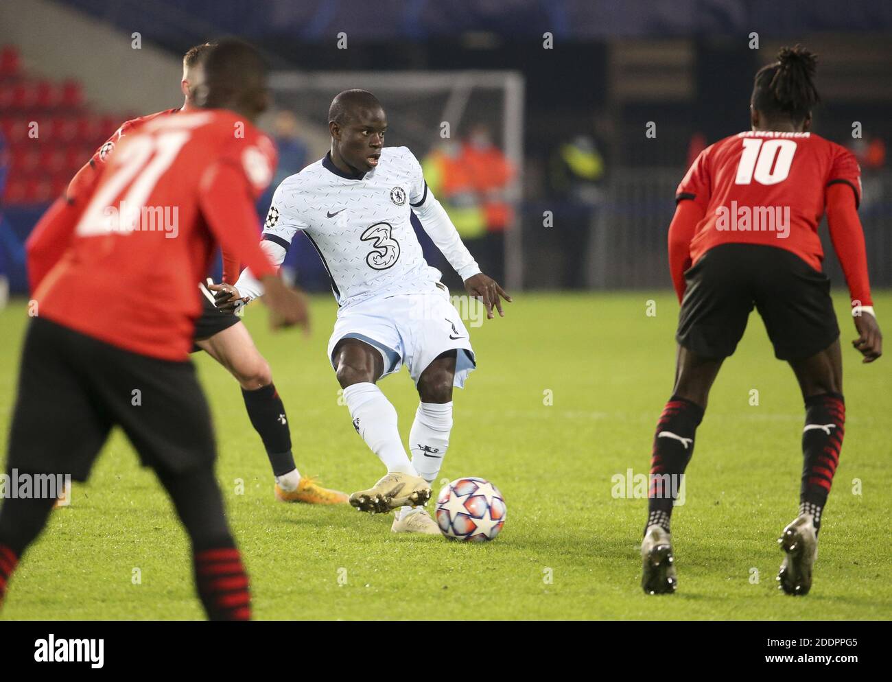 NaGolo Kante di Chelsea durante la UEFA Champions League, partita di calcio del Gruppo e tra Stade Rennais e Chelsea su Novemb / LM Foto Stock