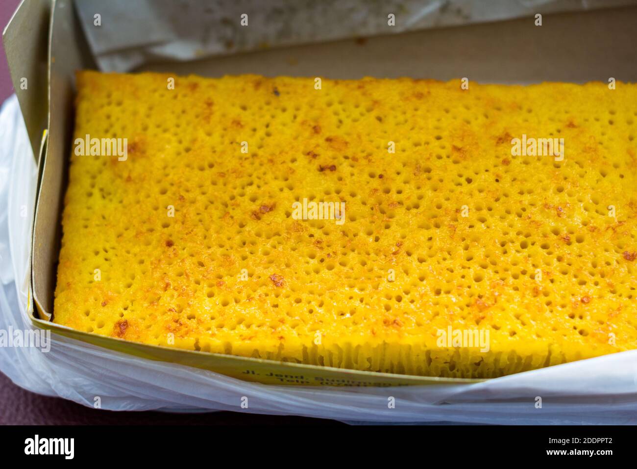 Bika ambon è una torta di riso popolare e deliziosa da Medan, Indonesia Foto Stock