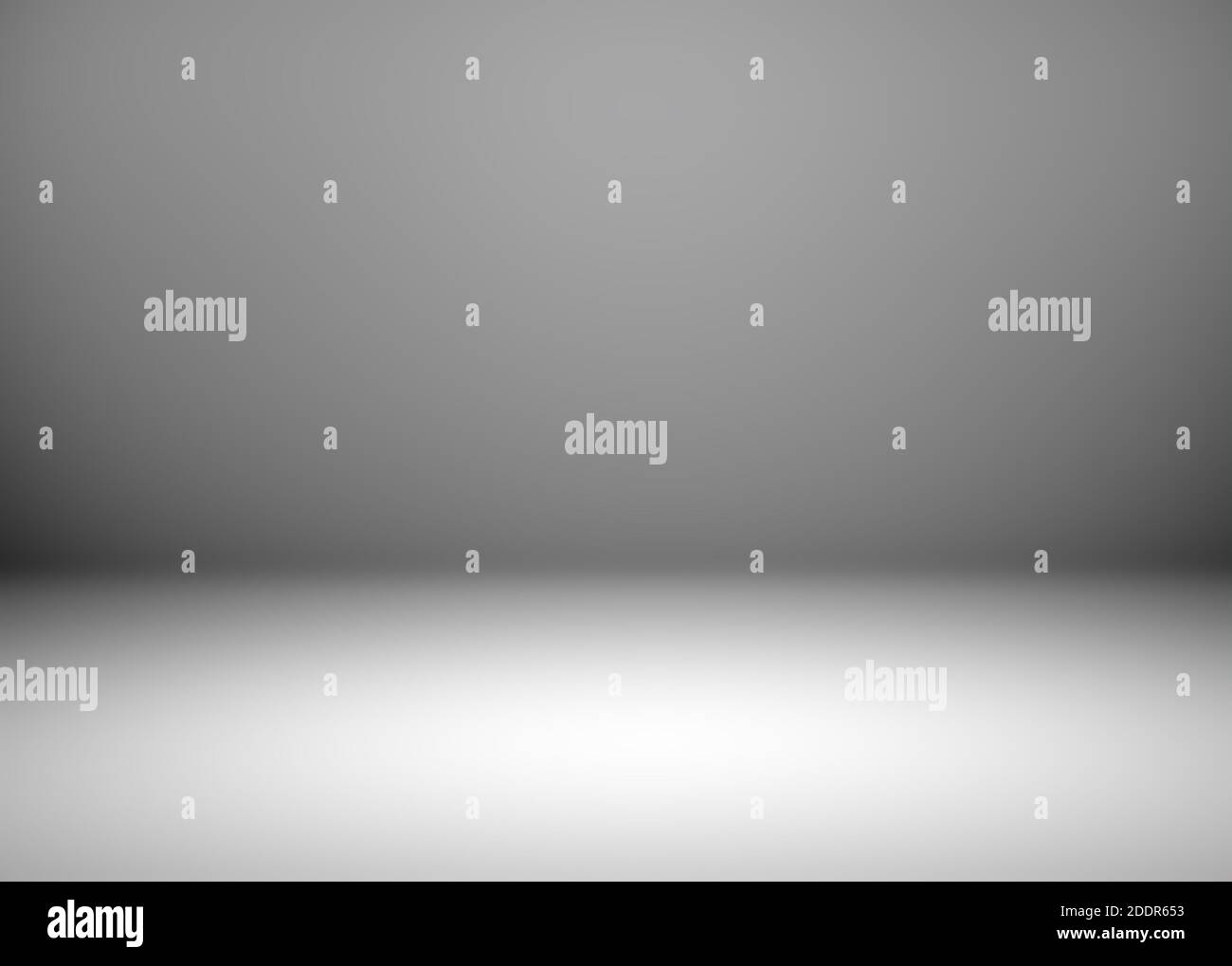 Stanza grigia in 3d. Sfondo grigio Foto Stock