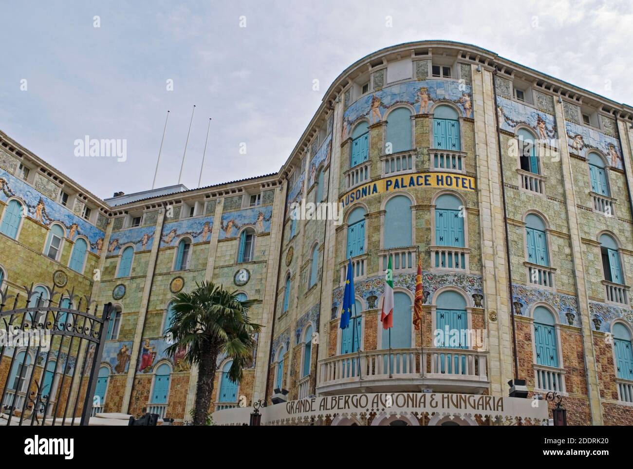 Lo stile liberty Ausonia Palace Hotel - Lido di Venezia - Venezia - Italia Foto Stock