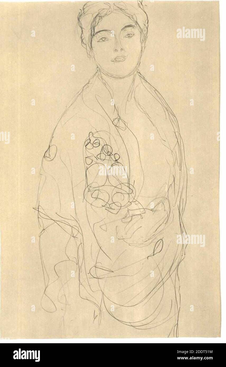 Klimt - Stehende etwas nach rechts. Foto Stock