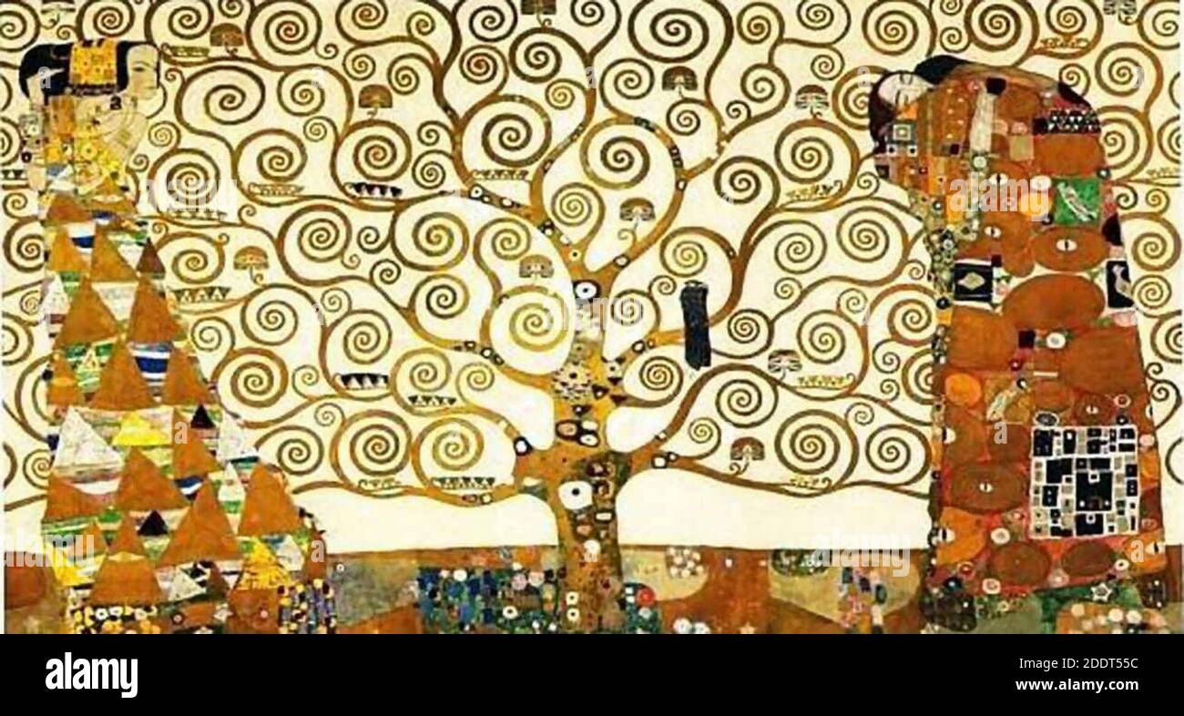 Klimt Tree of Life 1909. Foto Stock
