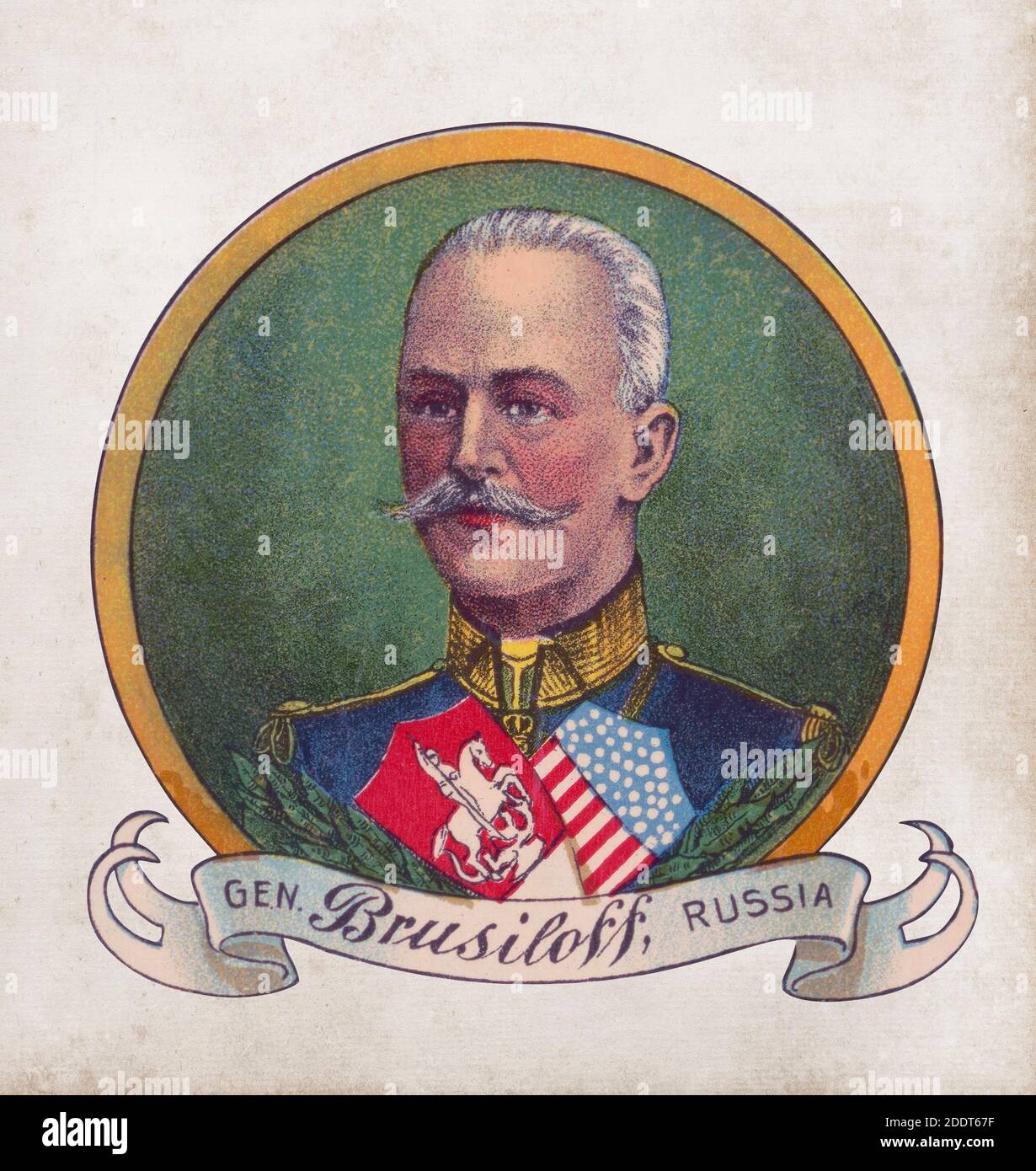 Aleksey Alekseyevich Brusilov (1853 – 1926) È stato un generale russo più noto per lo sviluppo di Nuove tattiche offensive usate nel 1916 Brusilov di Foto Stock