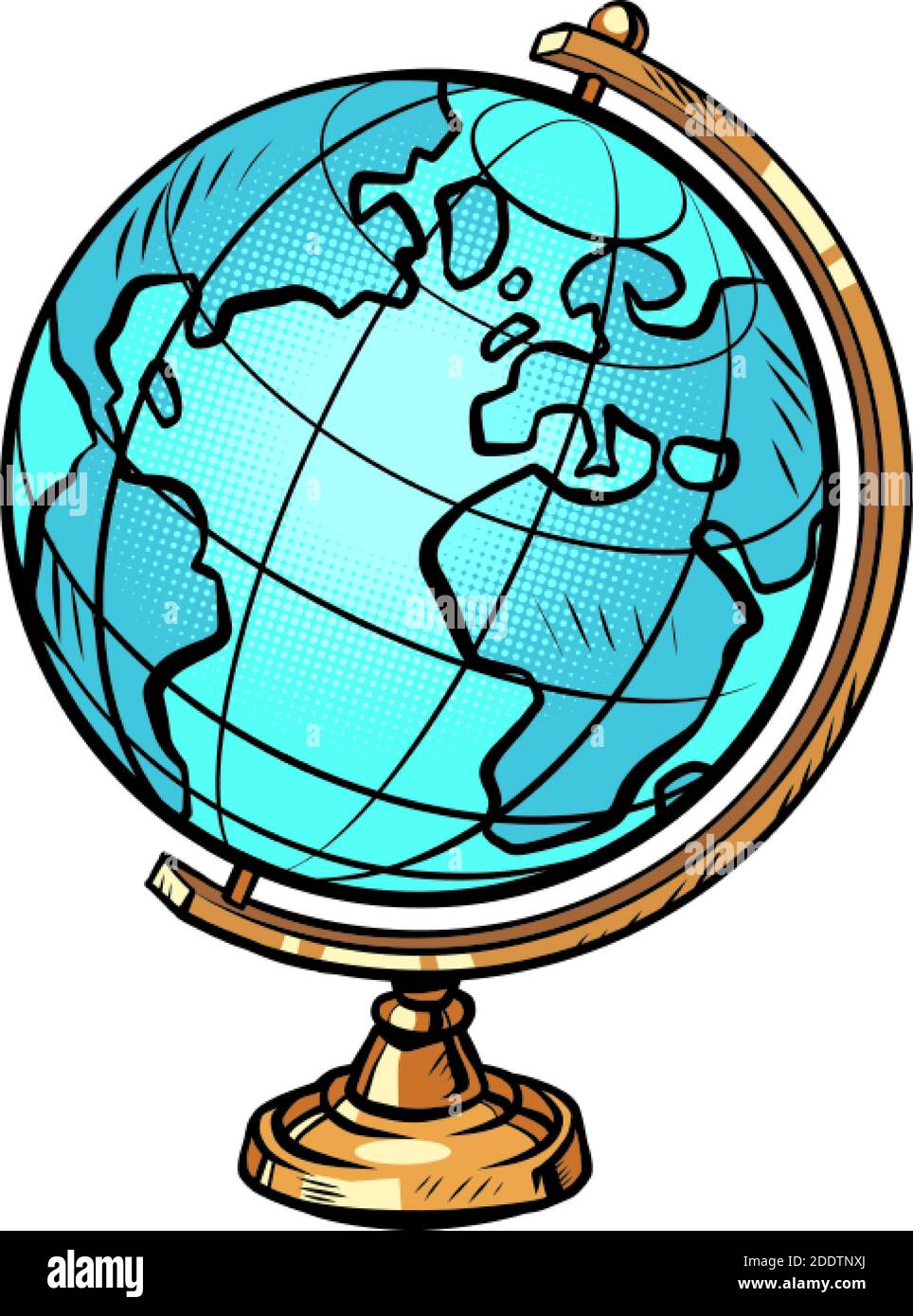 scuola globo pianeta terra Illustrazione Vettoriale