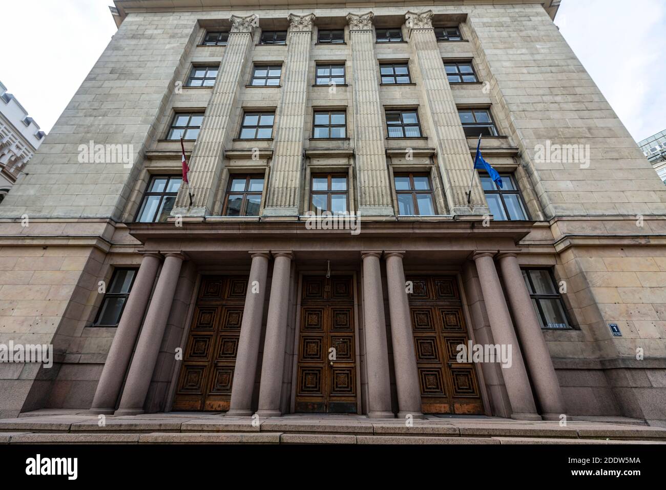 Agenzia centrale delle finanze e dei contratti, Meistaru iela, riga, Lettonia Foto Stock