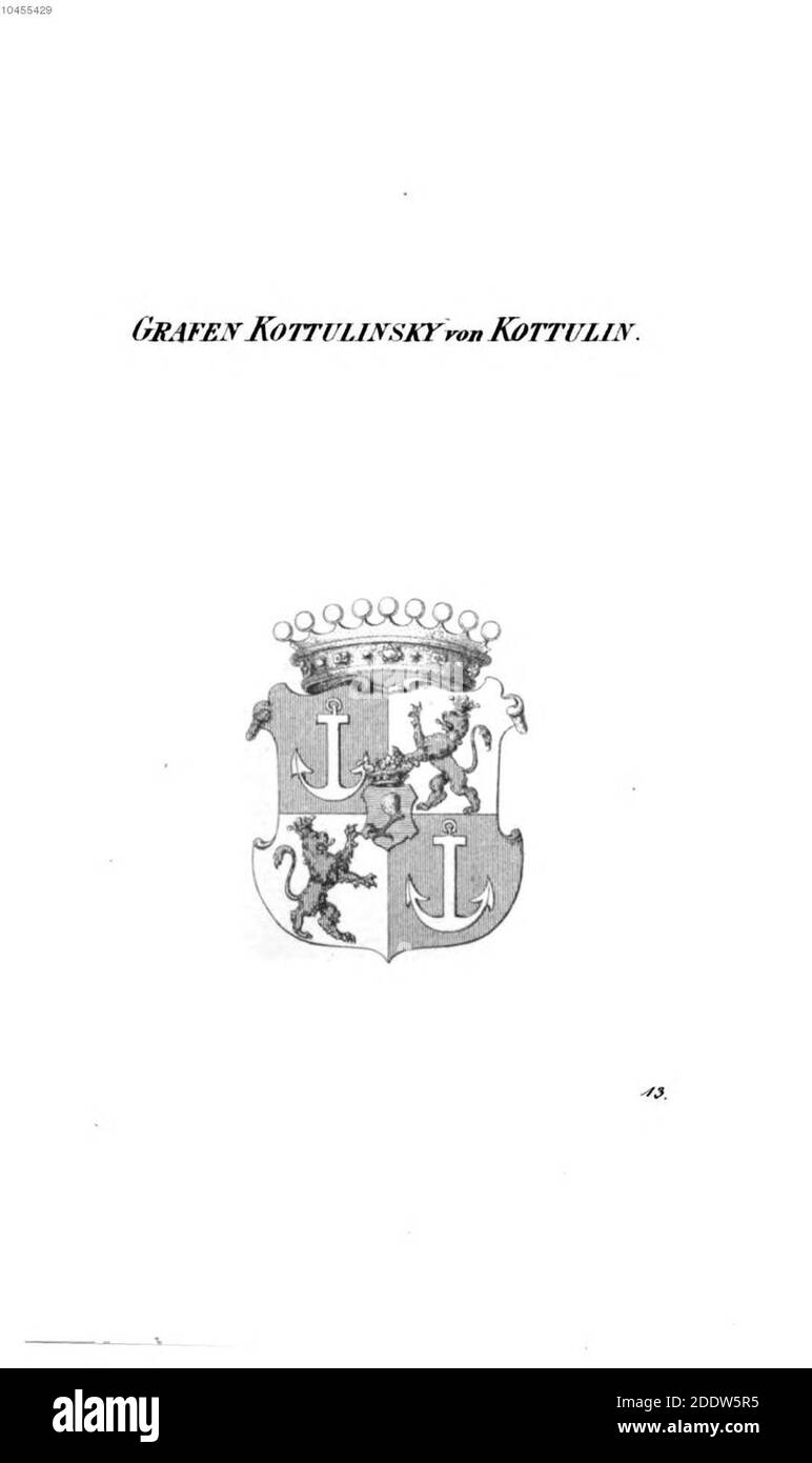 Kottulinsky von Kottulin 2 - Tyroff AT. Foto Stock