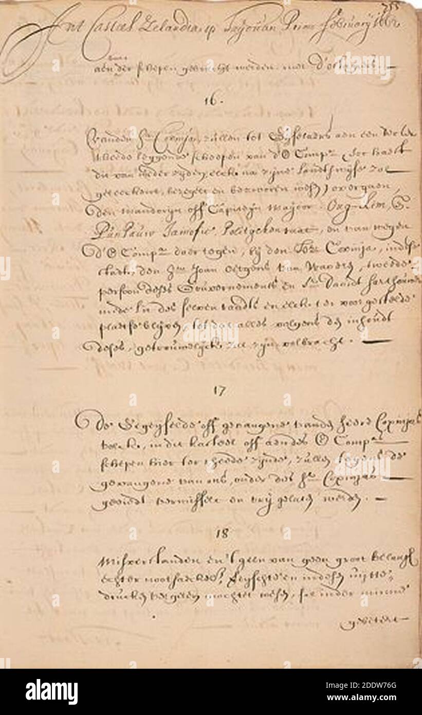 Trattato olandese di Koxinga. Foto Stock