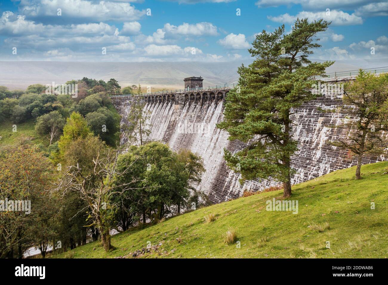 Diga di Grwyne Fawr, Galles, Regno Unito Foto Stock