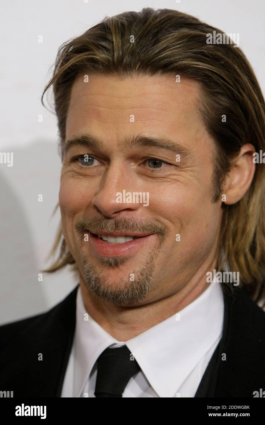 Attore e produttore cinematografico americano William Bradley Pitt in anteprima del film 'in the Land of Blood and Honey', Sarajevo, Bosnia, 14 febbraio 2012. Foto Stock