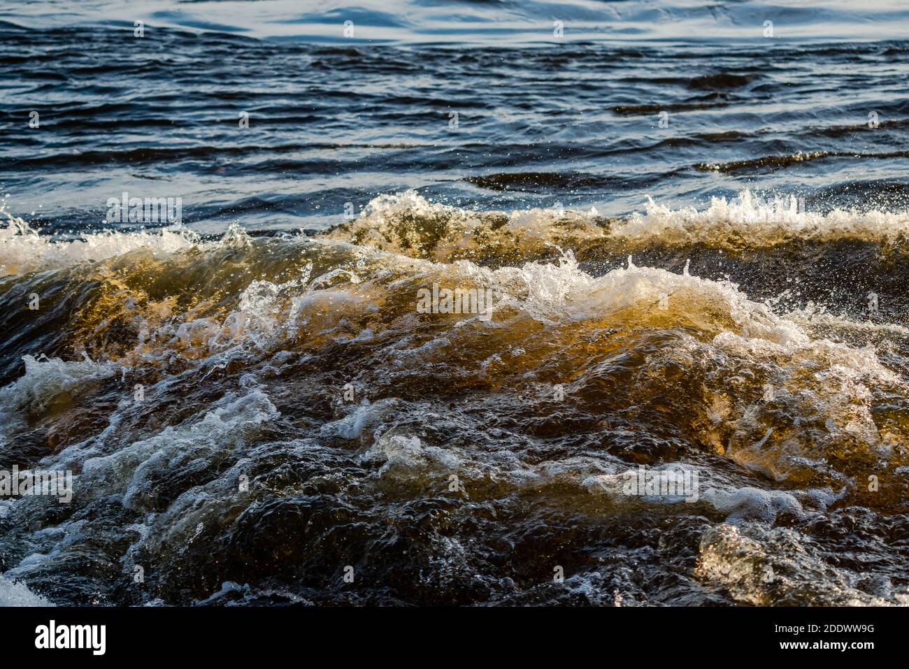 Fiume Saint-Lawrence, rapide di Lachine in LaSalle, Montreal Quebec, Canada Foto Stock