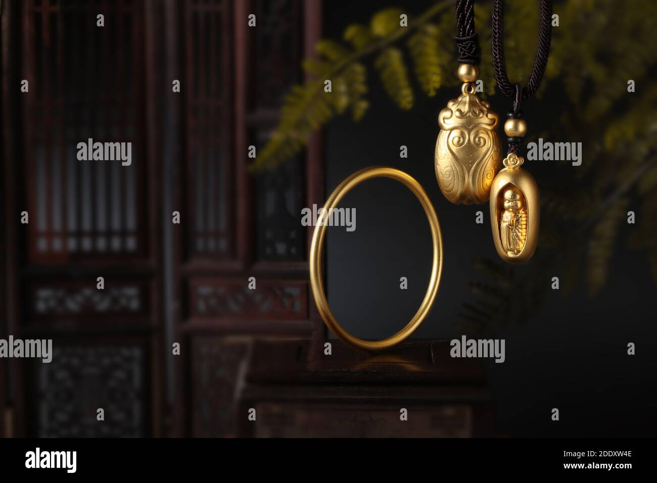 Antica oro duro combinazione Foto Stock