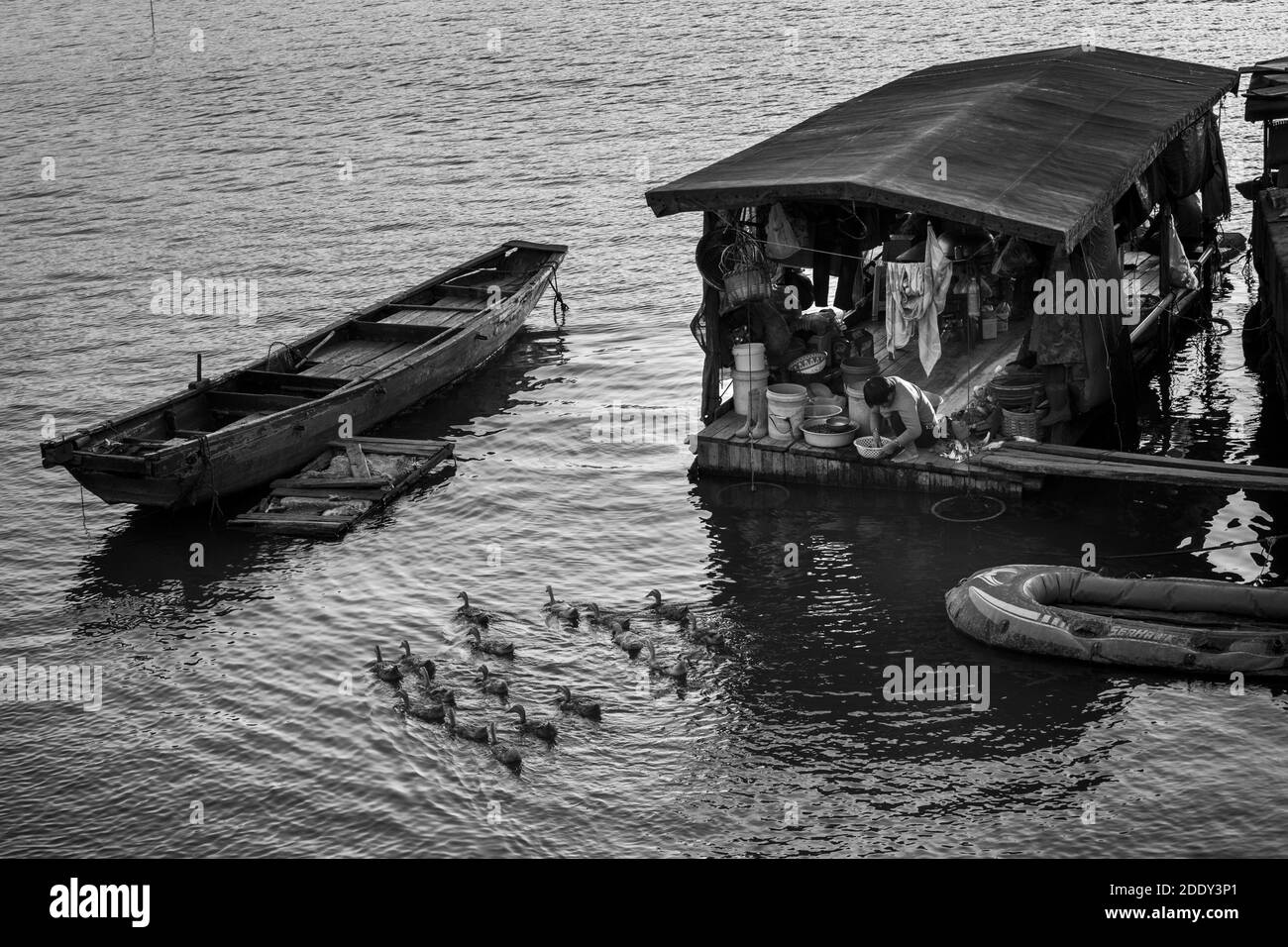 A bordo di qualcun altro Foto Stock