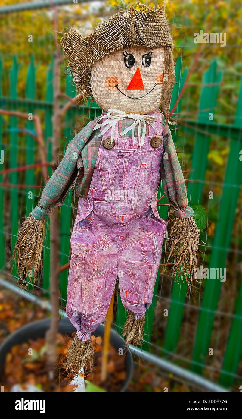 Cordiale Scarecrow Foto Stock