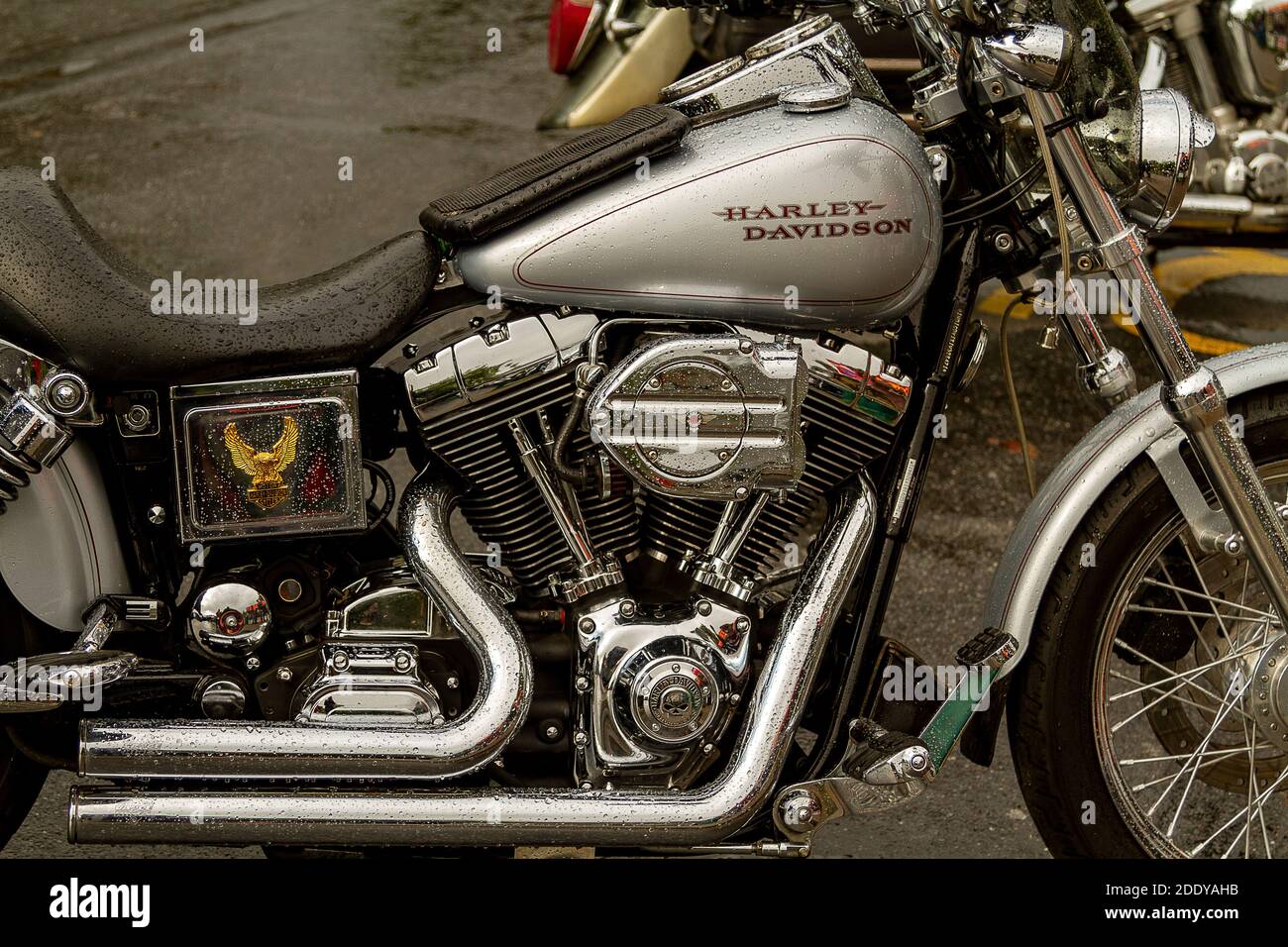 Harley Davidson motore del motociclo Foto Stock