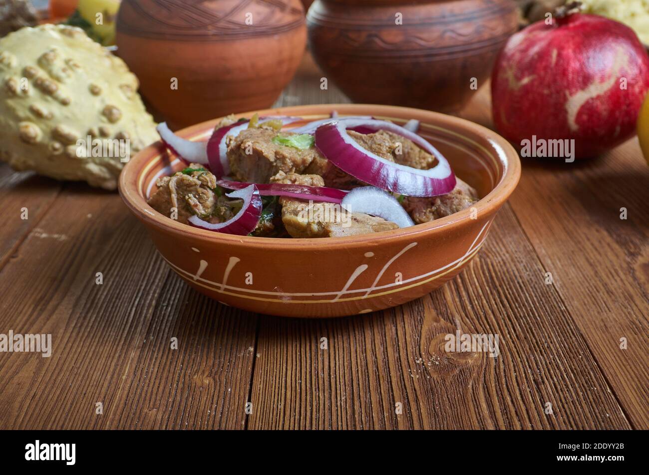 Nkwobi - il gustoso contorno nigeriano proviene dalla tribù Igbo, situata nella parte sud-orientale della Nigeria Foto Stock
