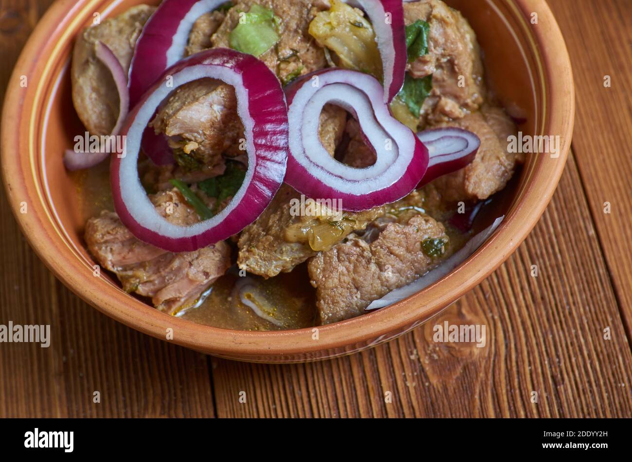 Nkwobi - il gustoso contorno nigeriano proviene dalla tribù Igbo, situata nella parte sud-orientale della Nigeria Foto Stock