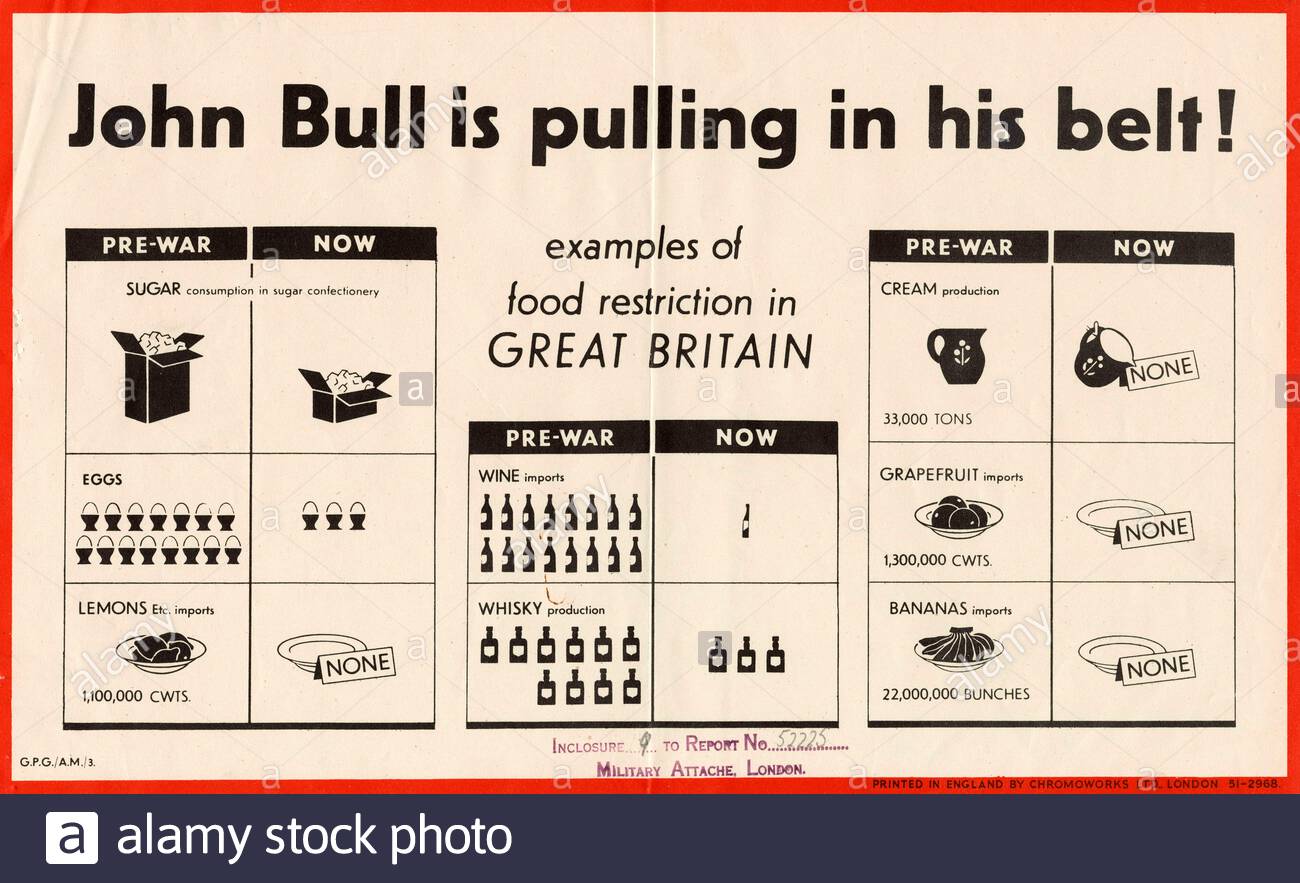 British World War 2 informazioni pubbliche poster di propaganda Foto Stock