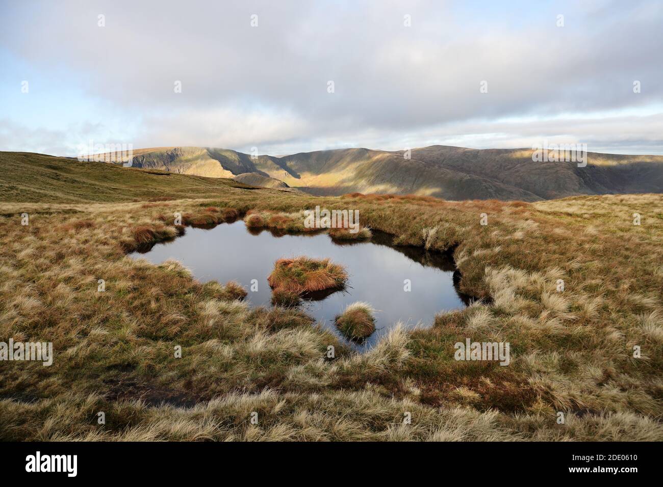 Le montagne di High Street, Kidsty Pike e High Raise da Branstree, Lake District, Cumbria, Regno Unito Foto Stock