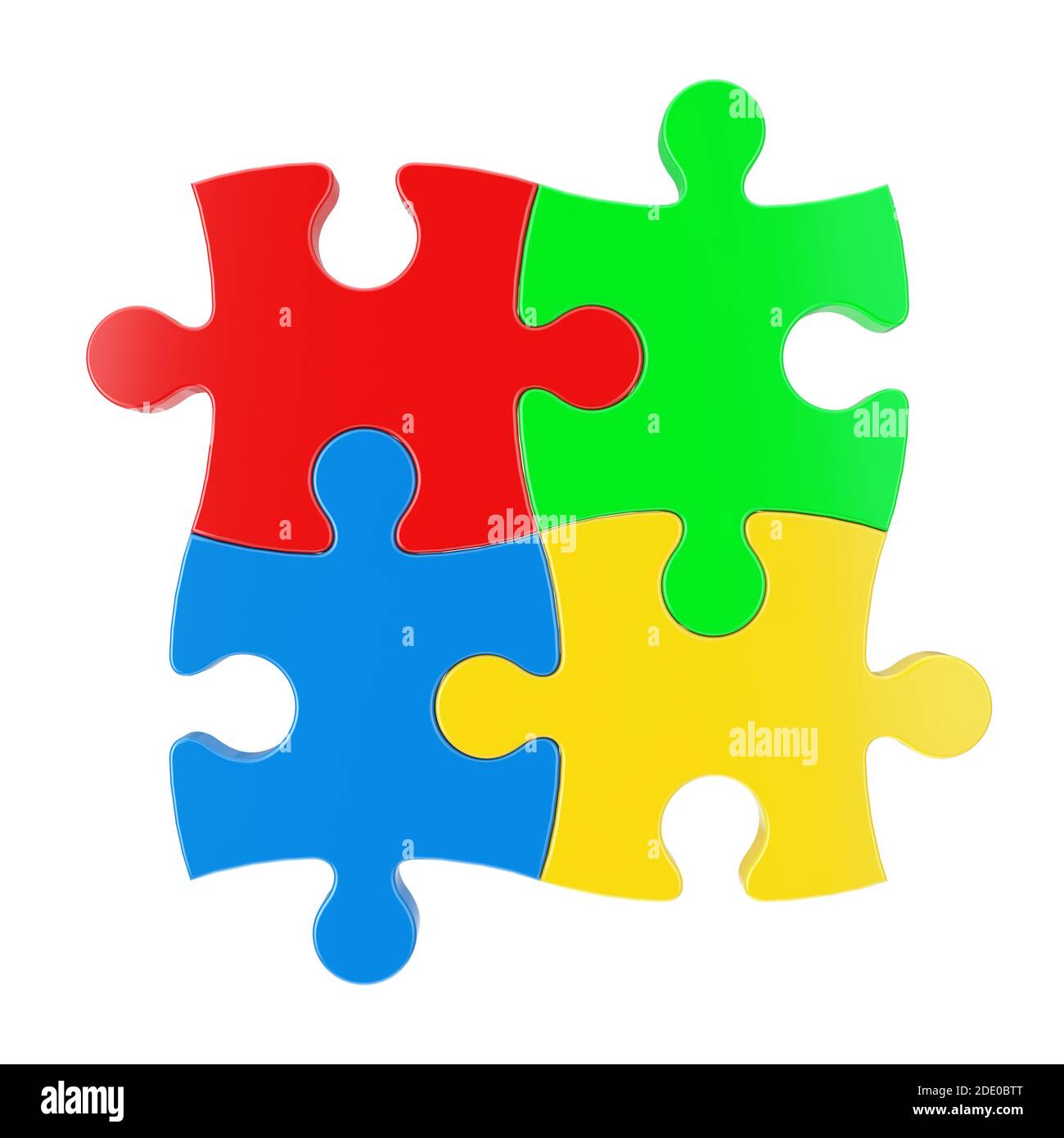 Four pieces puzzle color metaphor immagini e fotografie stock ad alta  risoluzione - Alamy