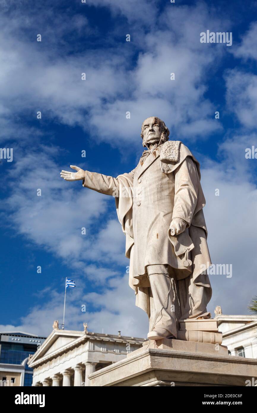 Statua di William Ewart Gladstone, statista britannico e politico liberale. In una carriera che dura oltre 60 anni, ha servito per 12 anni come PM del Regno Unito. Foto Stock