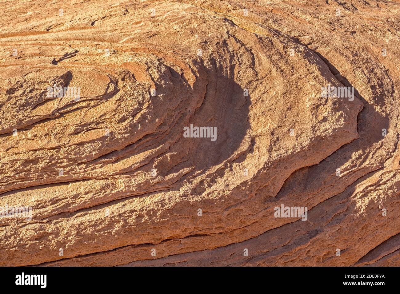 Texture di sfondo in arenaria al Devils Garden, Moab, Utah, USA. Foto Stock