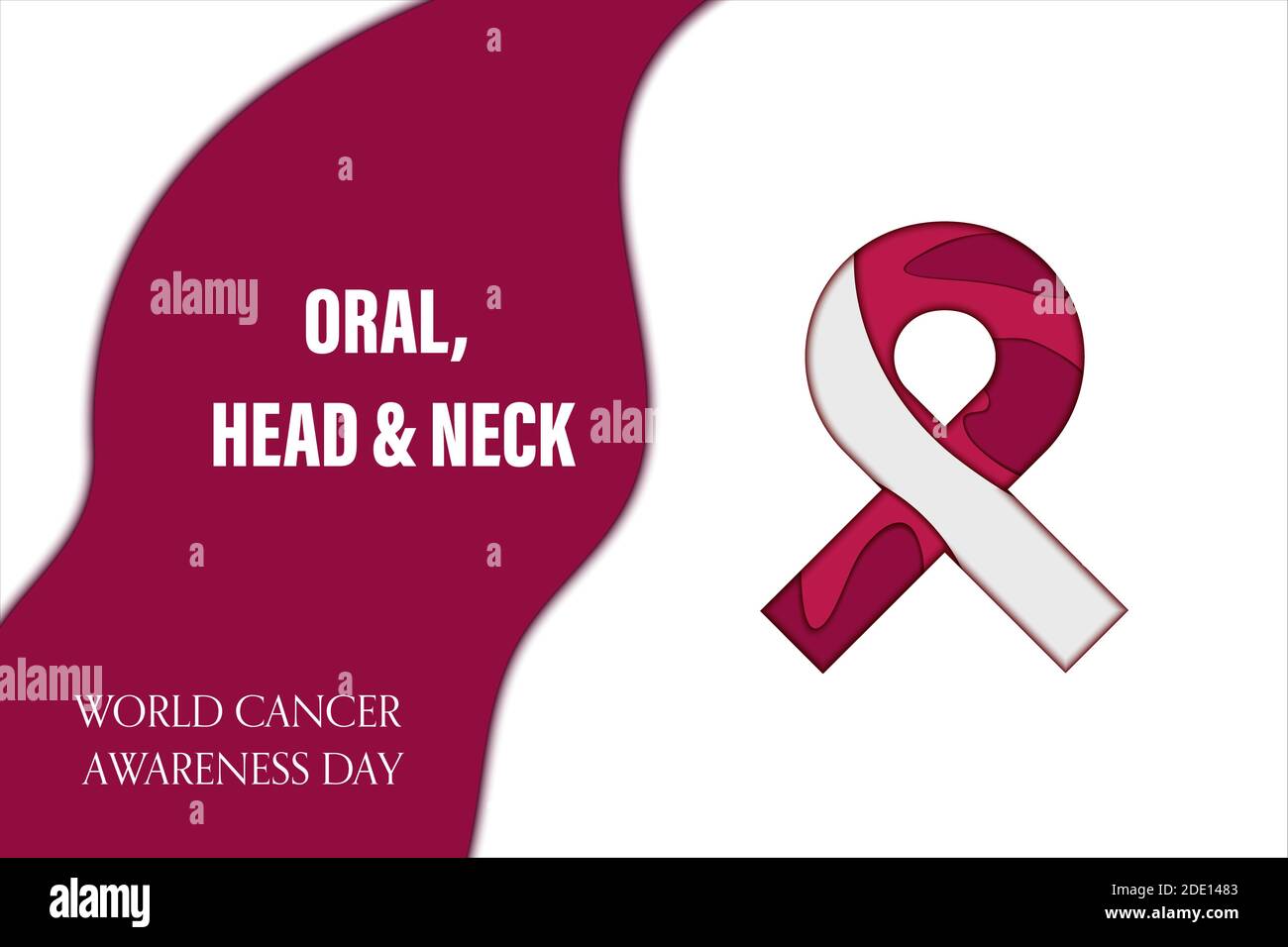 Cancro orale, della testa e del collo, illustrazione concettuale Foto Stock