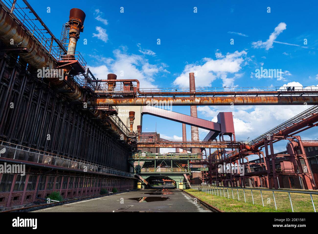 Impianto di coking, complesso industriale della miniera di carbone di Zollverein, patrimonio dell'umanità dell'UNESCO, Essen, Ruhr, Renania settentrionale-Vestfalia, Germania, Europa Foto Stock