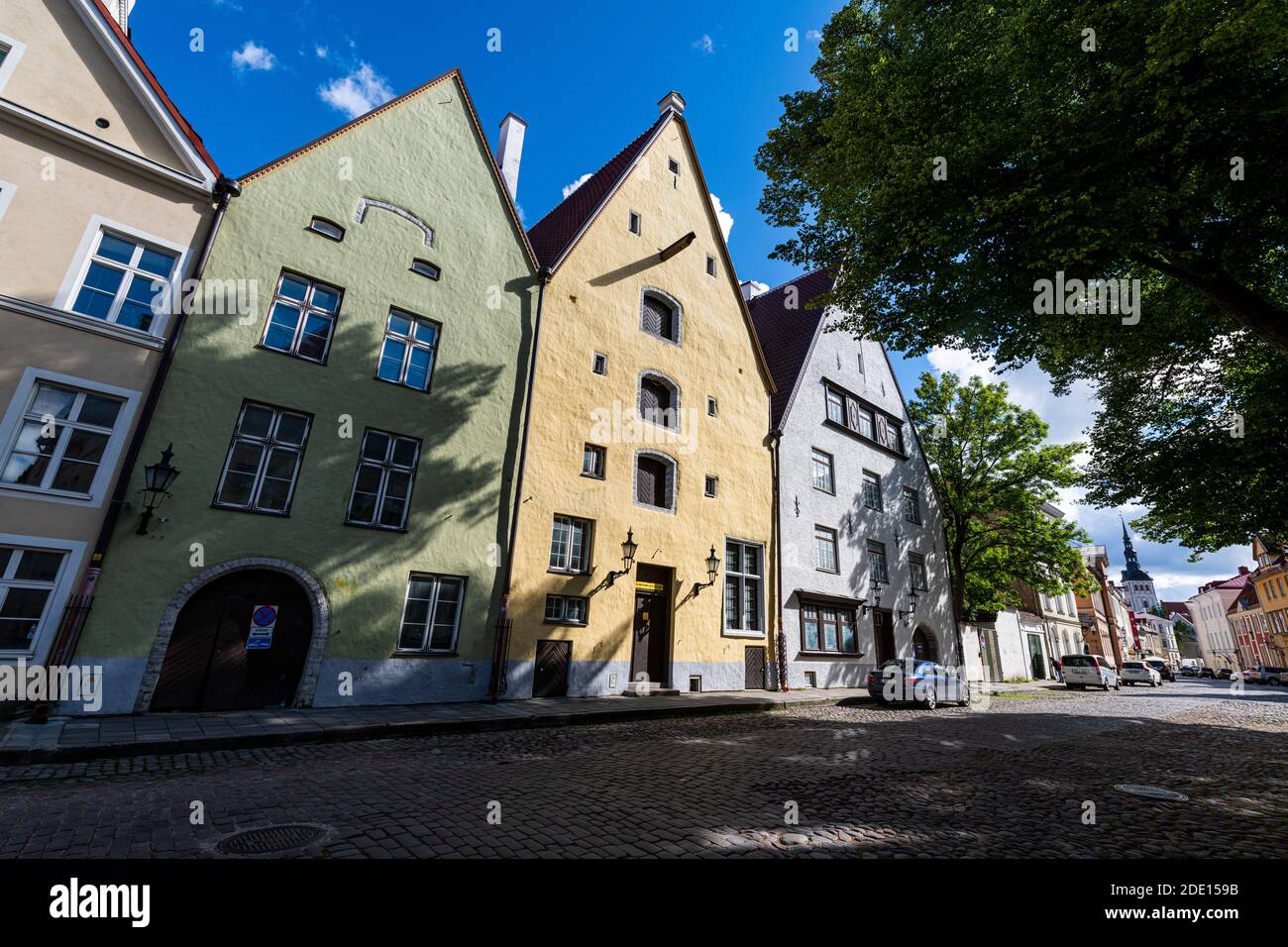 Vecchia città anseatica di Tallinn, patrimonio dell'umanità dell'UNESCO, Estonia, Europa Foto Stock