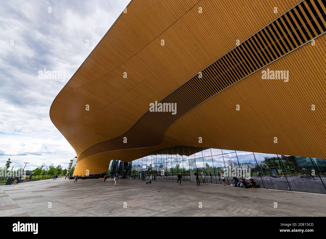 Biblioteca Centrale Oodi, Helsinki, Finlandia, Europa Foto Stock