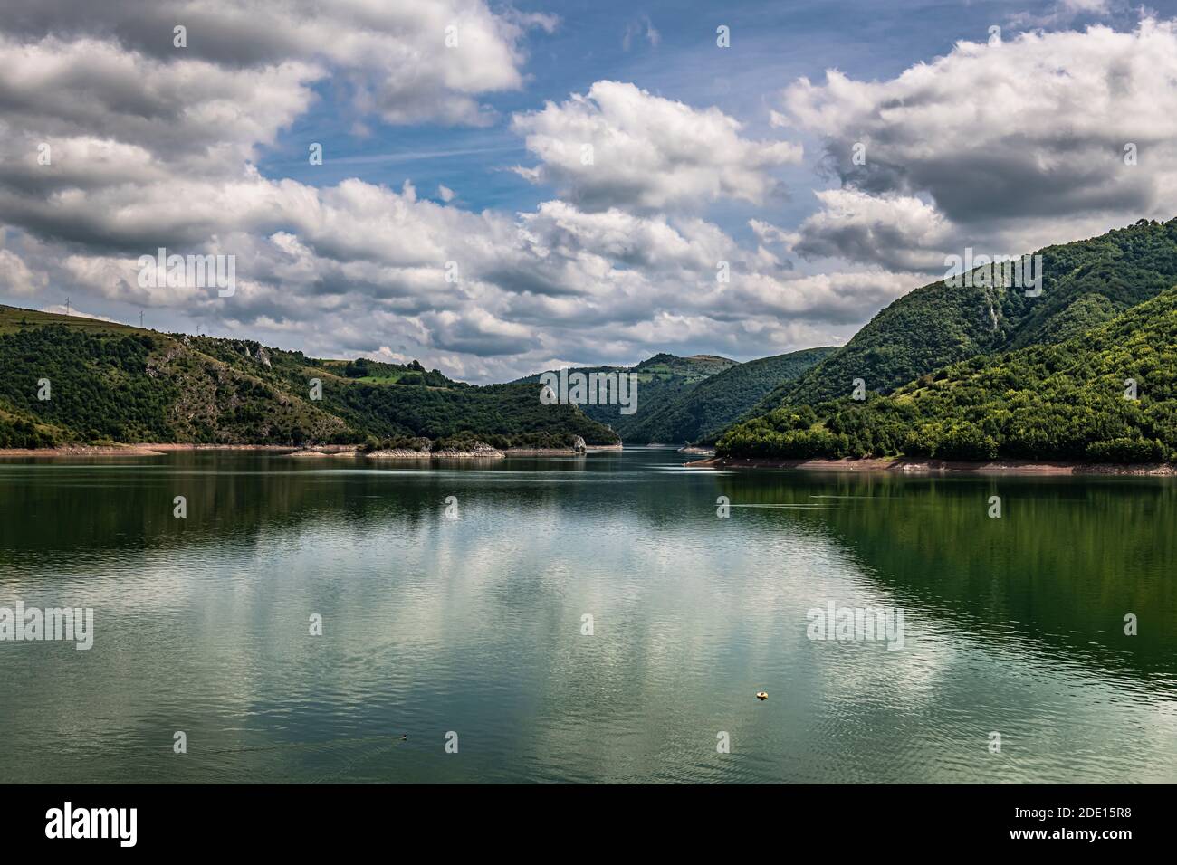 Lago di Uvac, Riserva Naturale Speciale di Uvac, Serbia, Europa Foto Stock